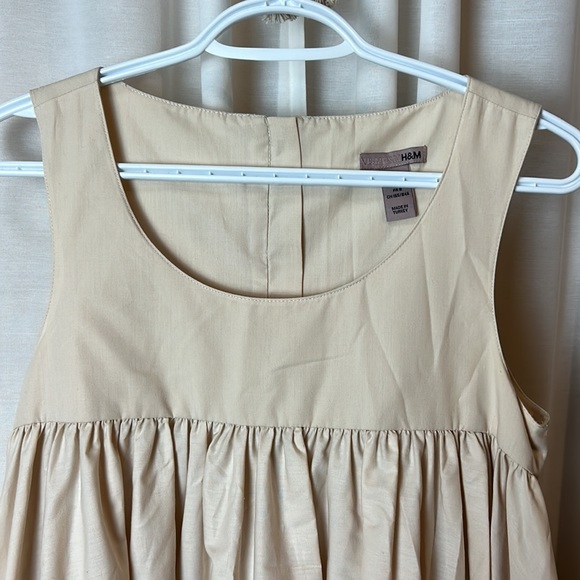 Babydoll cotton blend dress pockets size 6 - Picture 2 of 7